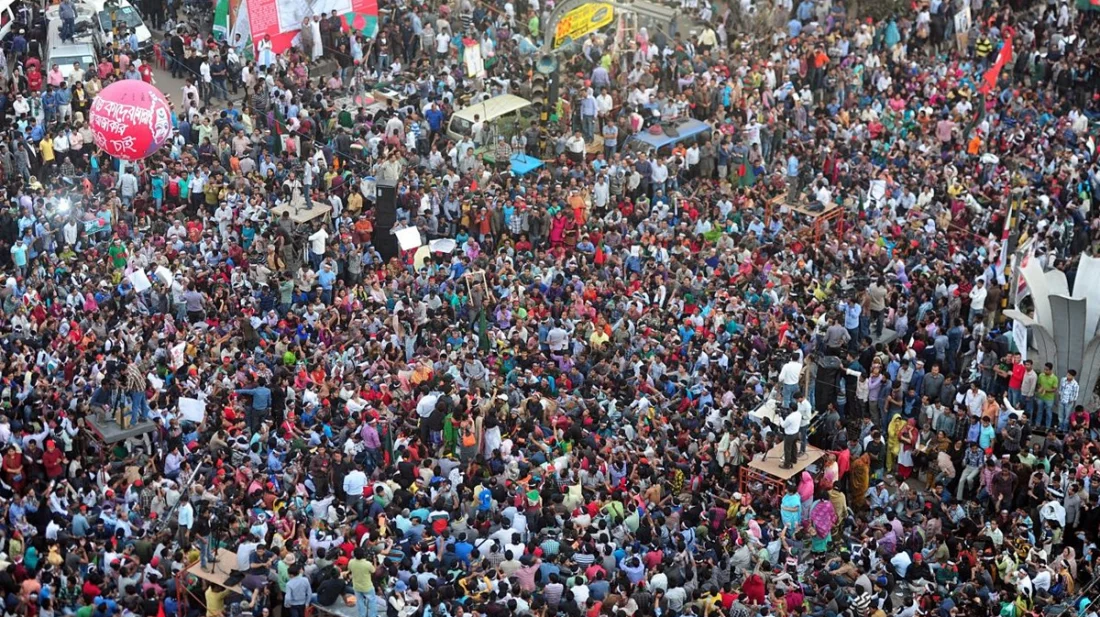 আসন্ন সাধারণ নির্বাচনকে সামনে রেখে বিভিন্ন সমাবেশ করছে রাজনৈতিক দলগুলো। ছবি: এপি