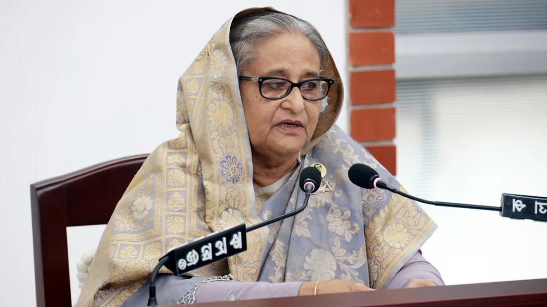 প্রধানমন্ত্রী ও আওয়ামী লীগ সভাপতি শেখ হাসিনা। ছবি: ফোকাস বাংলা