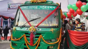অর্ধশত বাস নিয়ে ঢাকা নগর পরিবহনের যাত্রা শুরু