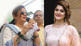 দল বদলে তৃণমূলের প্রচারে শ্রাবন্তী