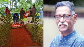 স্ত্রীর পাশেই চিরনিদ্রায় শায়িত হলেন আলম খান