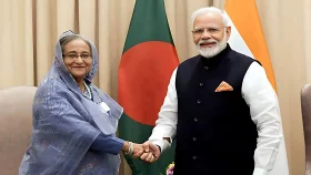 দিল্লিতে শেখ হাসিনা, বিকালে মোদির সঙ্গে বৈঠক