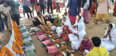 পাঁচ ভাইয়ের শ্রাদ্ধ অনুষ্ঠান।  