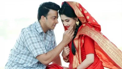 গলাই ছবির একটি দৃশ্যে শাকিব খান। ছবি: সংগৃহীত