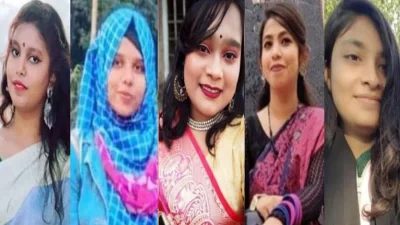 ছাত্রলীগ নেত্রী অন্তরা, ছাত্রলীগকর্মী তাবাসসুম, মীম, উর্মী ও মোয়াবিয়া।