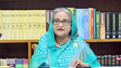 প্রধানমন্ত্রী শেখ হাসিনা। ছবি: ফোকাস বাংলা