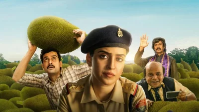 সানিয়া মালহোত্র অভিনীত ‘কাঁঠাল’ ছবির পোস্টার। ছবি: সংগৃহীত 