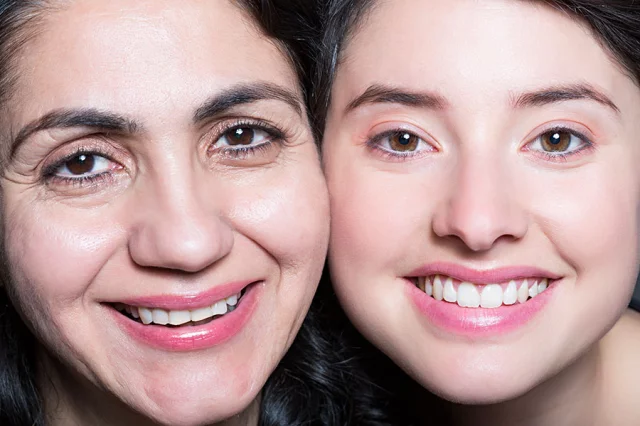 middle aged woman skin
