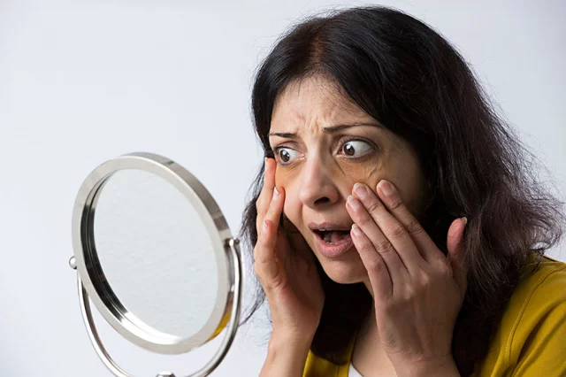 middle aged woman skin