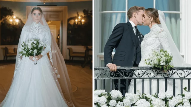 বাইডেনের নাতনি নাওমি বাইডেনের বিয়ে।