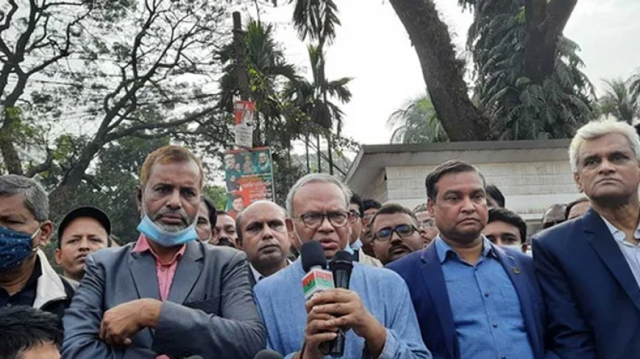 সরকারের সম্পূর্ণ বোরকা খোলার আগেই পদত্যাগ করুন: রিজভী