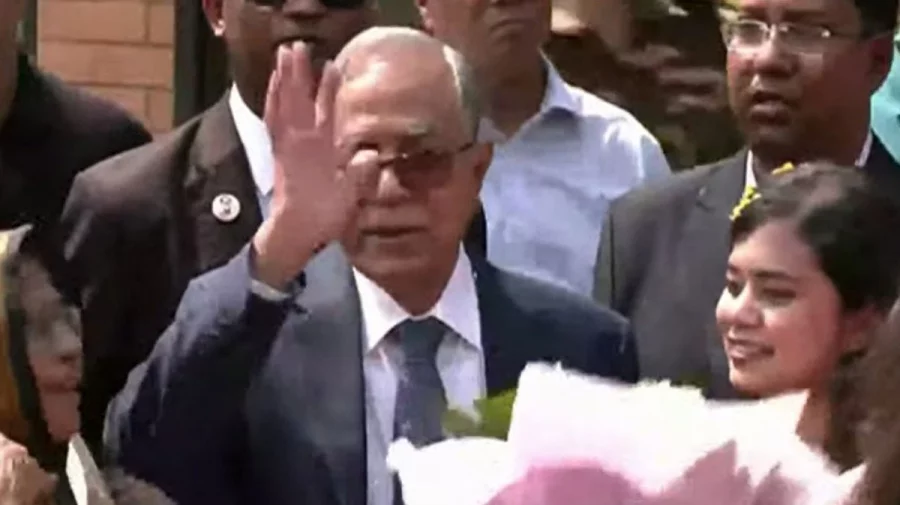 সাবেক রাষ্ট্রপতি অ্যাডভোকেট মো. আবদুল হামিদ। ছবি: বিটিভি