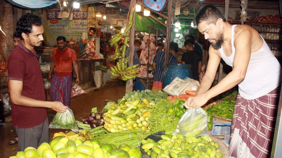 সবজির বাজার। ছবি: ফোকাস বাংলা